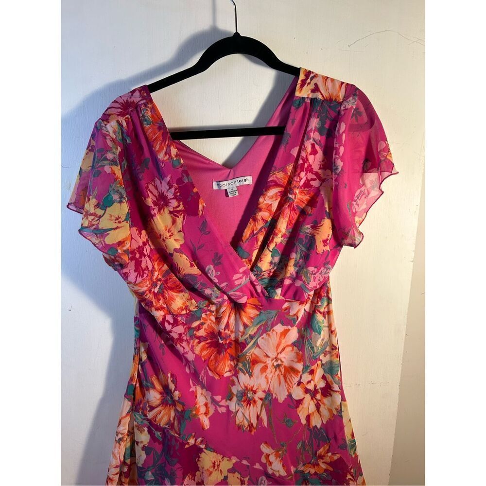 Madison Leigh dress size 16 flowers Pink rn#107608